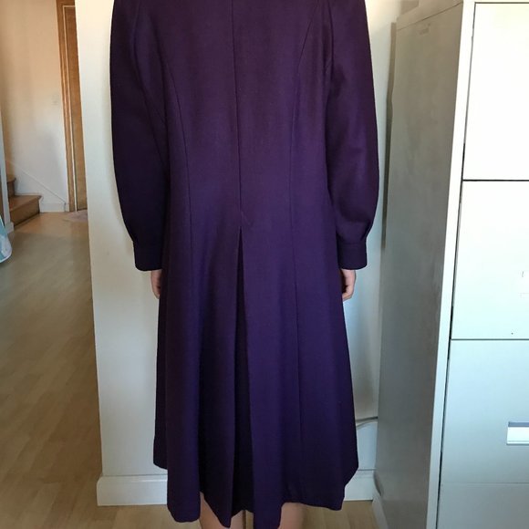 NEW Women's Long Coat in Purple Size M - Picture 5 of 6